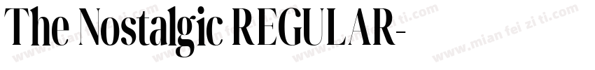 The Nostalgic REGULAR字体转换